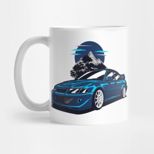 Blue Lancer Evolution VI Tommi Makinen Mug